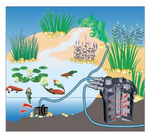 Teich- Druckfilter- Set 11W UVC mit 
