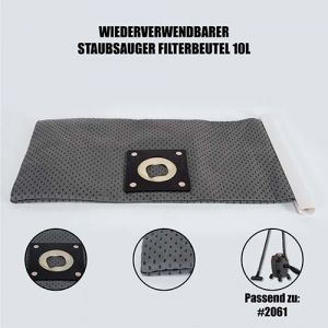 Wiederverwendbarer Sauger Filterbeutel fr #2061 10L Mini