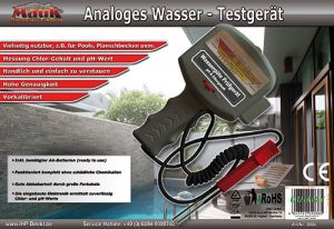 MAUK analoger PH Chlor Pool Wassertester mit Teststreifen