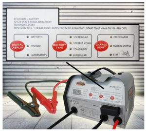 Batterie Ladegert mit Starthilfe