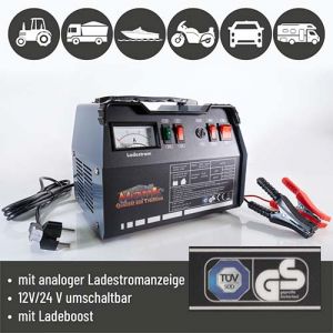 MAUK 12V - 24V 12A Batterieladegert  bis 200Ah (Handelsretoure)