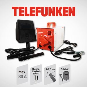 TELEFUNKEN Elektroden Schweigert TES100 mit Schweischild und 