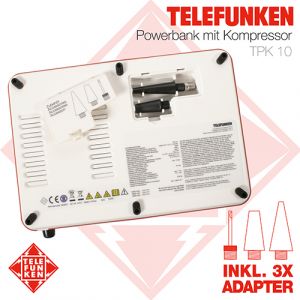 Telefunken Powerbank mit Kompressor TPK 10