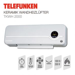 Telefunken Keramik Wandheizlfter TKWH 2000