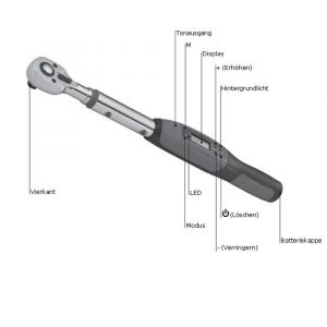 Profi Drehmomentschlssel Drehmoment-Ratsche digital