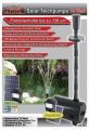 Solar Teichpumpen Set 10 Watt mit bis zu 130cm Fontainenhhe (B-